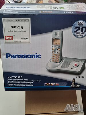 Продавам стационарен безжичен телефон Panasonic KX-TG7120