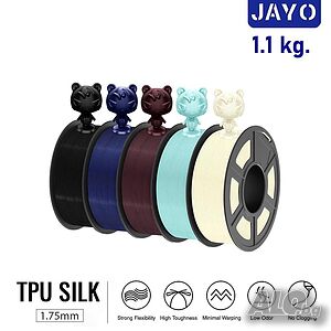 Филамент TPU SILK JAYO 1.75mm, 1.1kg, ROHS за FDM 3D Принтери