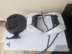 PS5 с два джойстика, 6 игри и гаранция