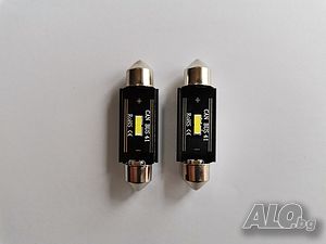 Диодна сулфидна крушка C5W 12-24v/41мм