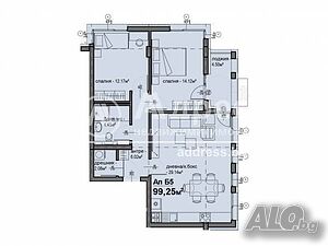 3-стаен, София, Люлин 5, 99.25 кв.м., 142000 €