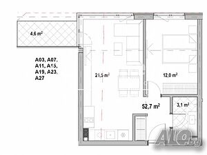 2-стаен, София, Връбница 1, 63 кв.м., 92000 €