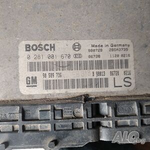 Моторен компютър ECU Opel Astra G, GM 90 589 736,0 281 001 670