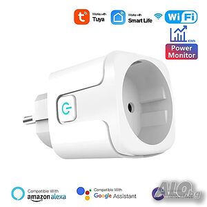 Wi-Fi smart Контакт с EU щепсел, Товаропоносимост 16А