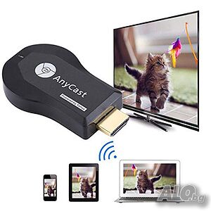 Мултимедиен плеър WiFi TV stick AnyCast M4 Plus dongle Безжично свързване на телефон, таблет с телев