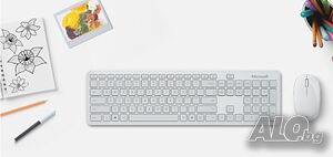 Клавиатура с мишка Microsoft QHG-00036 Keyboard Bluetooth мишка с клавиатура безжични