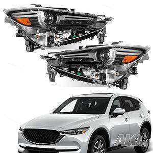 Комплект нови Full Led фарове за Mazda CX5 от 2017 до 2021 за Американска или Канадска кола