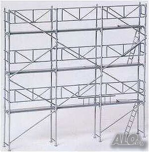 Фасадно скеле тръбно поцинковано рамково под наем