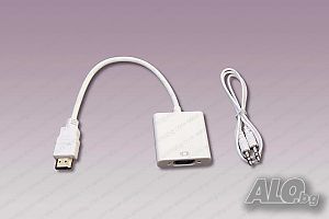 ANIMABG HDMI към VGA преобразувател с аудио 3.5мм