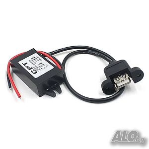 ANIMABG Конвертор от 12V на 5V / 3A с USB изход