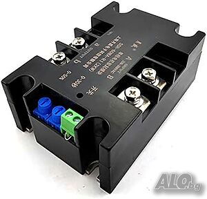 Модул за плавен старт и стоп на монофазен двигател, Модел SSR-40WA-R2, 1.5kW, Черен