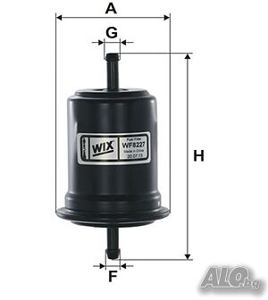 Горивен филтър WIX за ДАЙХАЦУ Териос и Сирион бензинови двигатели 1.0, 1.3, 1.3 4WD, 1.3 VVT-i 4x4