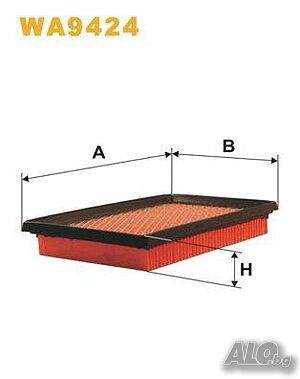 Въздушен филтър WIX за ХОНДА Лого / HONDA Logo (GA3) 1.3 1999-2002 г.