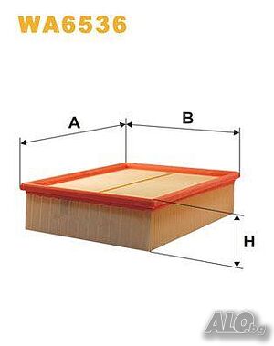 Въздушен филтър WIX за Ауди А4, А6, Шкода Суперб и Фолксваген Пасат двигатели 2.5 TDI