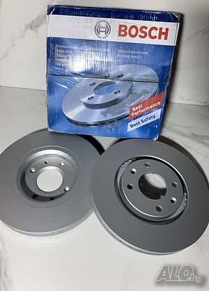Спирачни дискове BOSCH за CITROEN C3, C4, DS, Berlingo, PEUGEOT 207, 307, 308, 408, 3008, Partner