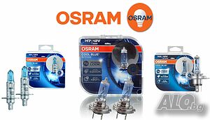 Халогенни крушки Osram COOL BLUE INTENSE H1, H4, H7- DUO BOX