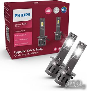 LED крушки PHILIPS Ultinon Access H1-12V-6000K-к-т/2 бр./