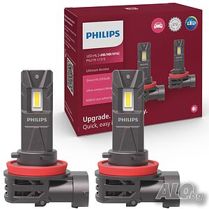 LED крушки PHILIPS Ultinon Access H8/H9/H16-12V-6000K-к-т/2 бр./