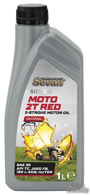 Двутактово масло SEVAN SILVER MOTO 2T RED 1L