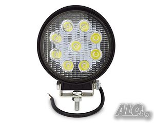 Комплект LED Диодни Халогени Amio, работна лампа, 27W, NEW 9LED, 12-24V