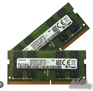 Samsung 64GB (2x 32GB) DDR4-2666 PC4-21300 1.2V DR x8 260-pin SODIMM RAM Kit за лаптоп рам памет