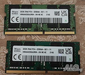 SK Hynix 64GB (2x 32GB) DDR4 3200Mhz PC4 1.2V DR x8 260-pin SODIMM RAM Kit за лаптоп рам памет