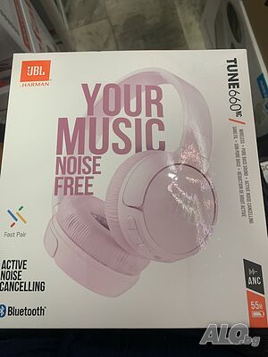 Безжични слушалки с микрофон JBL - Tune 660NC, ANC, Розови