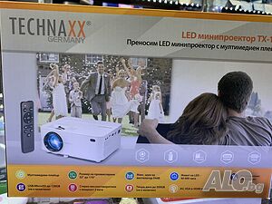 Малък Мултимедиен Проектор TX-113 / Немски мини Проектор с дистанционноTechnaxx