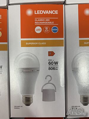 LED Крушка RECHARGEABLE A60 E27/8W/230V 6500K - Ledvance