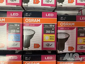 LED луничка 220V GU10 4.5W 350LM 2700K 36° Osram Value