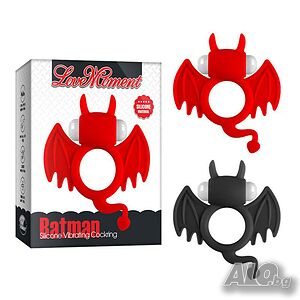 Вибро пръстен Love moment batman silicone vibrating cocing