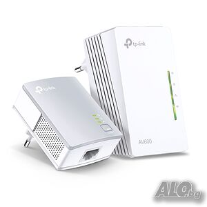 tp- link AV600 Wi-Fi Powerline удължител Starter Kit