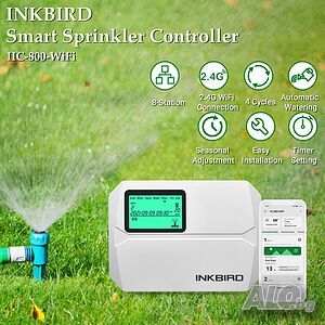 Компютър за напояване, 8-зонов Inkbird IIC-800-WIFI