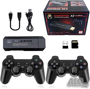 Ретро конзола X2 Plus Game Stick 40 000 игри, 128 GB