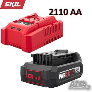 SKIL 2110 зарядно и батерия 12 V, 1 x 2.0 Ah