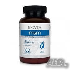 Хранителна добавка Biovea MSM 500mg 180 Capsules