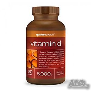 Хранителна добавка Vitamin D3 5000iu 120 softgels - Newton-Everett