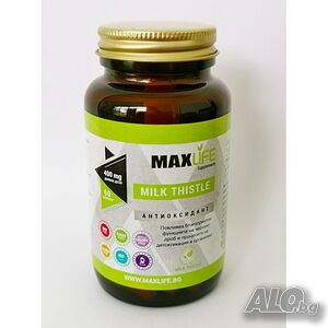 Хранителна добавка MILK THISTLE 400 мг 60 мкапсули - MAXLIFE Supplements