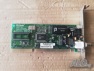 D-Link DE-220P REV-D2 16-bit ISA Network PC Controller Card