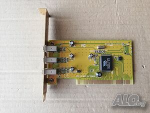 PCI 3-Port 1394 FireWire Adapter Card Q-TEC 510F v3.0