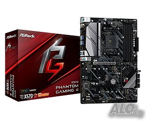 Висок клас дънна платка за компютър ASRock X570 Phantom Gaming 4 AM4