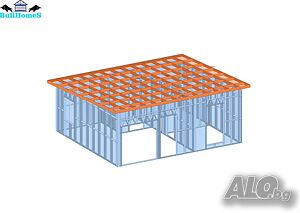 Къща, Преместваема къща, Сглобяеми къщи, Модулни, Жилищни-42м²