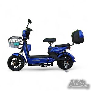 Електрически скутер-велосипед MaxMotors EBZ 14 500W/48V/12Ah - Син