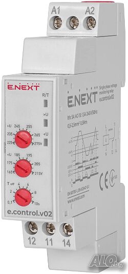 Реле за контрол на напрежение, монофазно e.control.v02