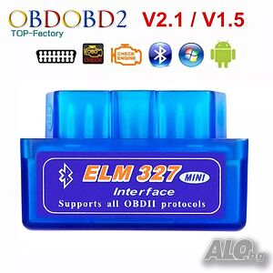 ELM327 безжична диагностика на автомобили OBD 1 2 vw ford bluetooth