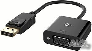 Преходник Rankie DisplayPort (DP) към VGA, позлатен конектор