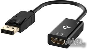 Преходник Rankie DisplayPort (DP) към 4K HDMI, 30 см