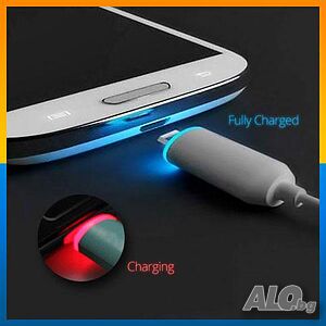 Светещ Smart LED Lightning Data Cable за iPhone