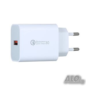 18W QC3.0 Бързо зарядно, 5VDC-3A/ 9VDC-2A/ 12VDC-1.5A,  XY-0029B