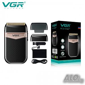 Безжична самобръсначка VGR V-331 Shaver, професионална, двустранна, USB зареждане